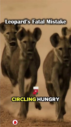 Leopard’s Fatal Mistake — The Hyena Pack Strikes Back #shortsviral