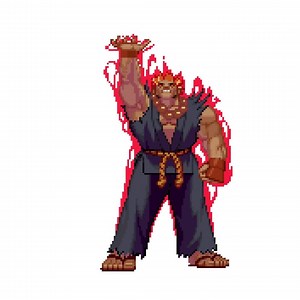 Street Fighter Akuma/gouki Stinger/transition Pack Animation for Stream - Etsy