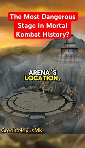 Is The Falling Cliffs The Most Dangerous Stage In Mortal Kombat History? #mortalkombat #shorts