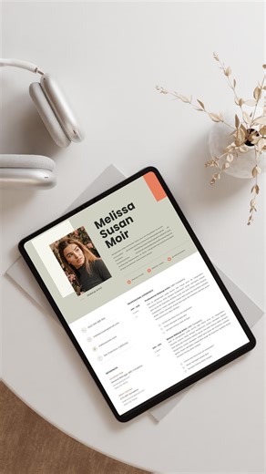Modern Resume Template PDF | Canva Upload Resume | Instant Download - Etsy