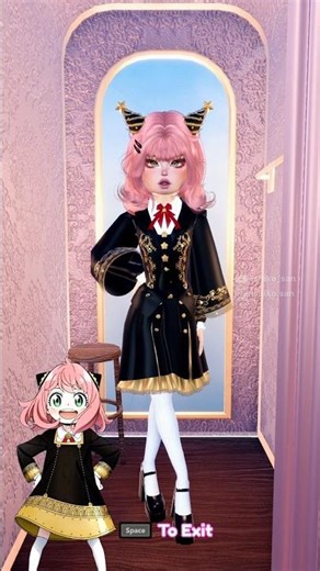 ANYA OUTFIT TUTORIAL IN DTI!!💗 #dresstoimpress