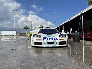 The iconic McLaren F1 GTR with the BMW S70/2 V12 engine