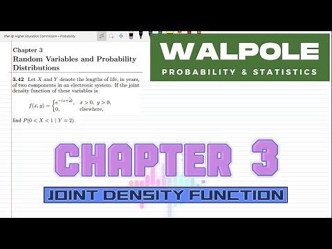 3.42: Joint Density Function | Probability & Statistics for Engineers & Scientists by Walpole 9th Ed