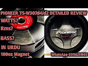 Pioneer TS-w307d4 subwoofer detailed review and bass test!