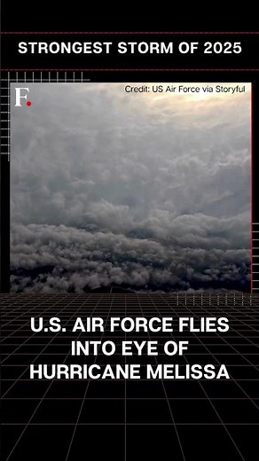#FirstpostNews: US Air Force Flies Into Eye of Hurricane Melissa, Strongest Storm of 2025 | N18G