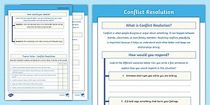 Conflict Resolution Activity Sheet