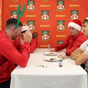 12 DAYS OF #WREXMAS | Day 2 - Gingerbread Man challenge We tasked Ben Tozer, Max Cleworth, Jacob Mendy and Jake Bickerstaff with creating a team-mate out of gingerbread... watch the full video on our YouTube channel 👇 https://www.youtube.com/watch?v=8VVAHCJM0zo 🔴⚪ #WxmAFC | Wrexham AFC