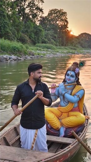 Untitle Kanha ji kis Nadi paar karte hued