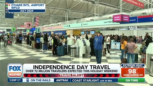 Over 72 million expected to travel for the Independence Day holiday