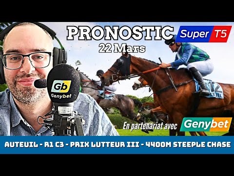 🔴 Quinté / Super Top5 Prediction Sunday, March 22, 2026. Auteuil 🔴 Prix Lutteur III
