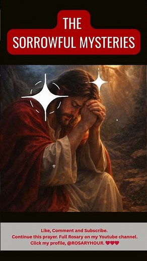 Sorrowful Mysteries - Virtual Rosary @Rosaryhour The Agony in the Garden #praytherosary