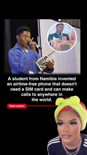 Namibian Teen Invents Phone That Works Without SIM or Airtime 🌍📱