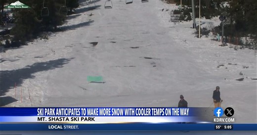 Mt. Shasta Ski Park anticipates more snowmaking as cooler temperatures arrive