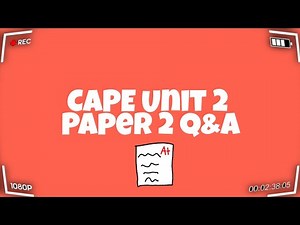 CAPE PE Unit 2 Paper 2 Q&A 📗 || Deidre Miller