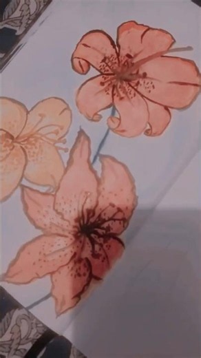 Beautiful Lily Flower Painting Easy Acrylic Painting | Step-by-Step Art Tutorial#LilyFlower#ffyyppp