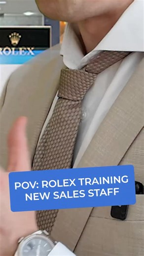 Scott Adam Lancaster on Instagram: "POV: How Rolex trains new sales staff"