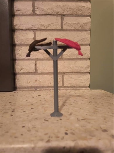 Two birds on a wire 3d prints! #bird #wire #3dprint #3dprinted #decoration #decor #edit #pole