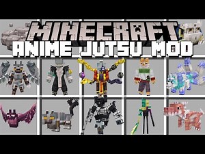 Minecraft ANIME MOBS / ANIME JUTSU MOD! (Minecraft Mods)