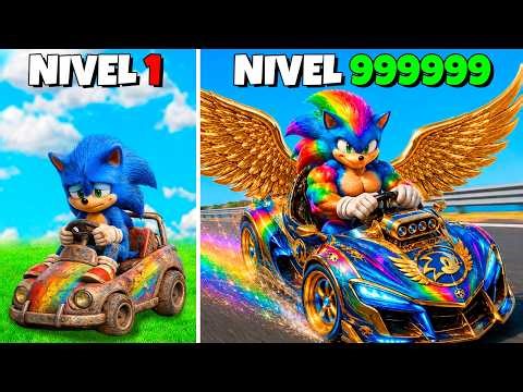 GOD CAR FROM SONIC LEVEL 1 TO LEVEL 1,000,000 IN GTA 5!! (Sonic Movie mod)