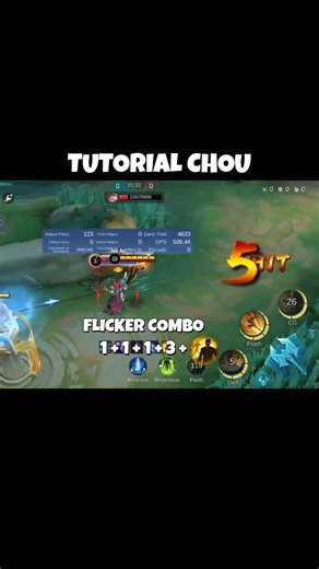 MLBB CHOU COMBOS FOR BEGINNERS #MLBBGoldenMonth #MLBBCreator #mlbb chou kof