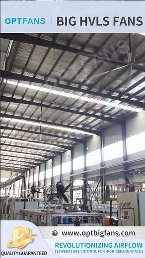 Optimizing airflow and comfort in large industrial spaces with high-performance HVLS fans.