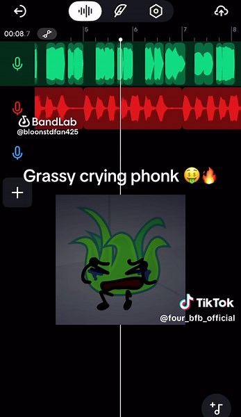 Grassy crying phonk 🤑🔥 #bfdi #phonk #tpot19 #shitpost #grassy #bfdia #tuff @Cary Huang