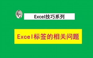 Excel标签的相关问题