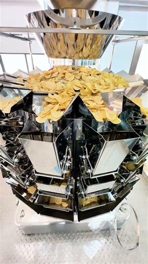 Cips Paketleme Multihead Çok Kefeli Terazi Dikey Paketleme Makinesi #cips #kurumeyve #kuruyemiş