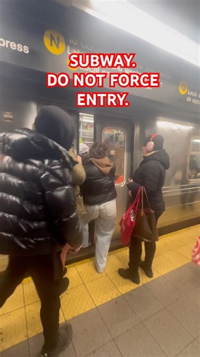 SUBWAY. DO NOT FORCE ENTRY.#shorts #viralvideo #youtubeshorts #trending #viral #ytshorts #train #fyp