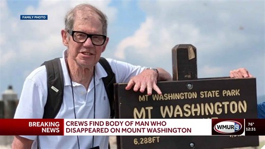 Body of Florida man reported missing on Mount Washington found
