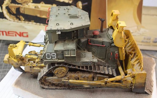 【Meng】IDF D9R 推土机模型制作