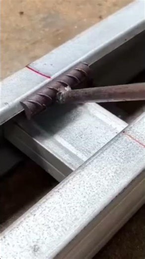 the process of bending light steel using simple tools on predetermined parts#tools