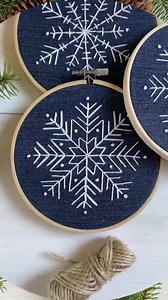 Set of 3 Christmas Snowflake Patterns, Winter Embroidered Ornaments DIY Gift Idea, Xmas Hoop Art Hand Embroidery Designs PDF - Etsy