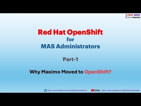 Openshift for MAS Administrators Part 1