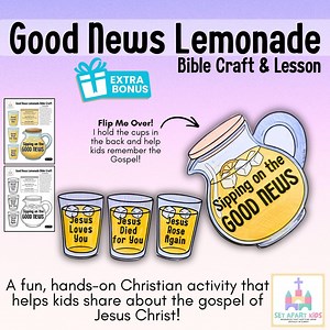Sharing the Good News Lemonade Craft | Great Commission Bible Activity for Kids | Gospel | Spring & Summer Sunday School Crafts - Etsy