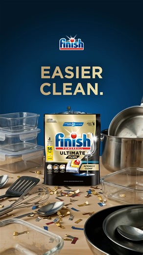 No kitchen resolution is too ambitious with Finish Ultimate Plus! Spend more time on meal prepping for the week and less time prerinsing with the ultimate clean even in a short cycle (1hr, 65°C)! | Finish Australia