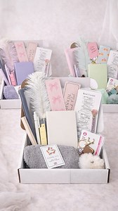 Meet our new Feather Veil collection ✨ Packing the brand new Feather Veil bundles and we’re obsessed with these color combos. Limited edition — only 10 boxes available in each color 📦 Which combo did you like more? Tell us below 💬💖 #bookishbundle #packingorders #stationery #asmr #newcollection | Bookish Bundles