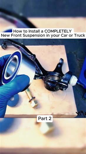 How to Install a COMPLETELY New Front Suspension in your Car or Truck #chrisfix #car #automotive #tips #fyp