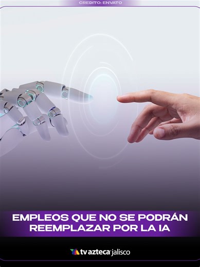 ¿El tuyo es uno de ellos? 👀 Estos son los empleos que no podrán ser reemplazados por la IA. 🤖👷🏻‍♂️⛑️