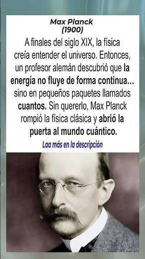 Max Planck y el nacimiento del mundo cuántico