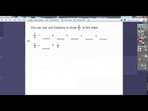 Multiples of Unit Fractions - Lesson 8.1