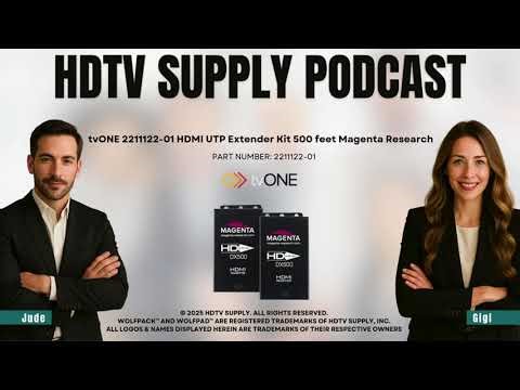 tvONE 2211122-01 HDMI UTP Extender Kit 500 feet Magenta Research