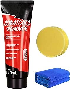 Car Scratch Remover Kit - Premium Car Scratch Repair Wax and Cleaner for Deep Scratches and Chips on Cars, Effective and Easy to Use for a Smooth Finish
