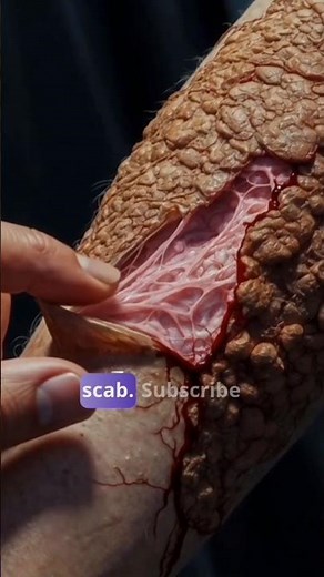 STOP Picking Your Scabs! 😱 #science #facts #health