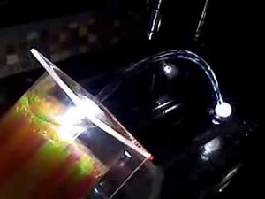 Liquid Light: Laminar Flow Water Carries Light.