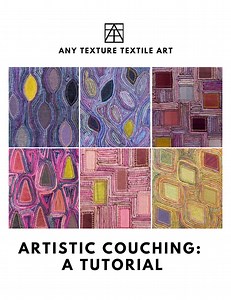 Artistic Couching: A Tutorial, Downloadable PDF Tutorial With Instructions and Pictures for Creating a Unique Piece of Textured Fiber Art - Etsy