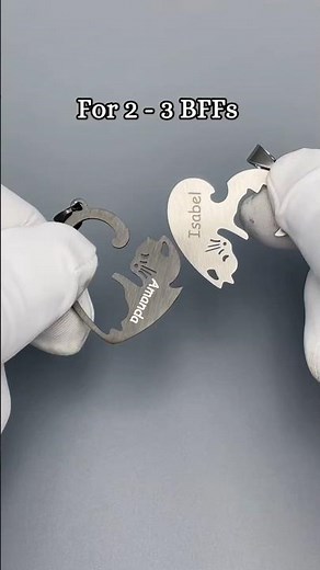 Engraved Group Necklaces to Keep Your Friends Close 🥺 #shorts