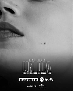 7.6K reactions · 535 shares |  J Balvin nos trae hoy UN DÍA/ ONE DAY junto a Dua Lipa Bad Bunny y Tainy. No te puedes perder este combo de artistas en esta gran canción. Escúchala ahora | Universal Music Colombia | Facebook