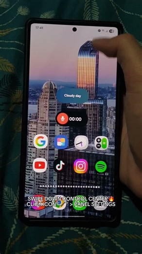 CHANGE CONTROL CENTER ON SAMSUNG🤩🥶 #samsung #tech
