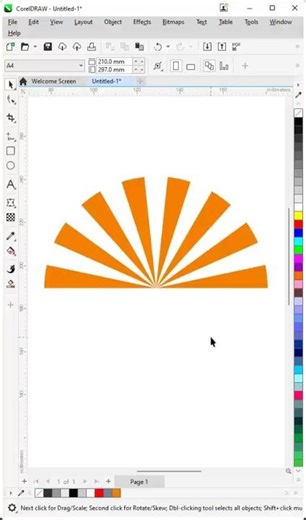 CorelDRAW Rays Effect Tutorial – Fast & Easy! 🌟 #CorelDRAW #RaysVector #GraphicDesign